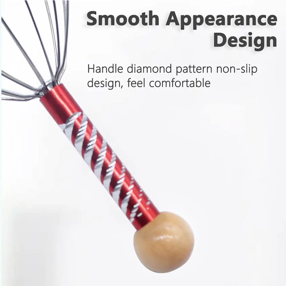 Octopus Head Massager Scratching Scalp Relaxation Relief Body Massager Scratcher Relieves Tension Health Care Tools Random Color